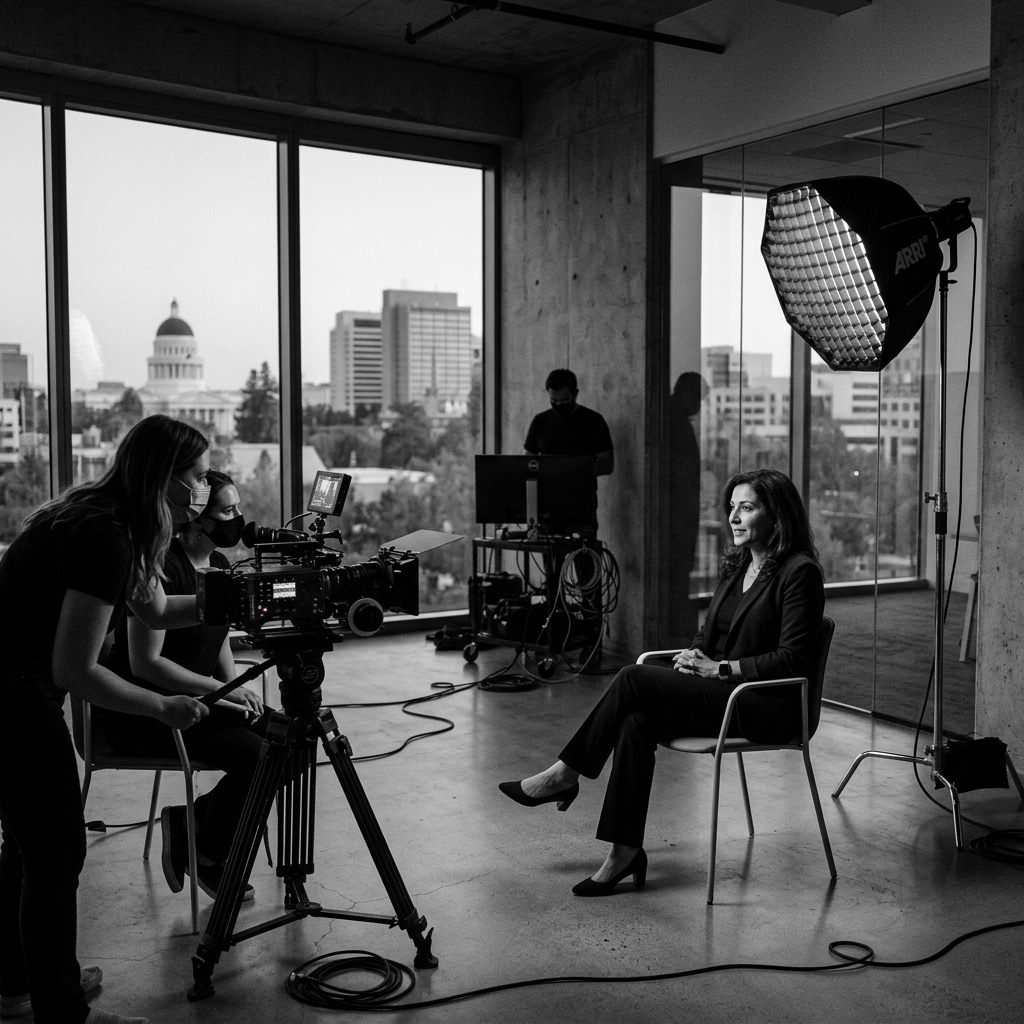 Corporate video production shoot